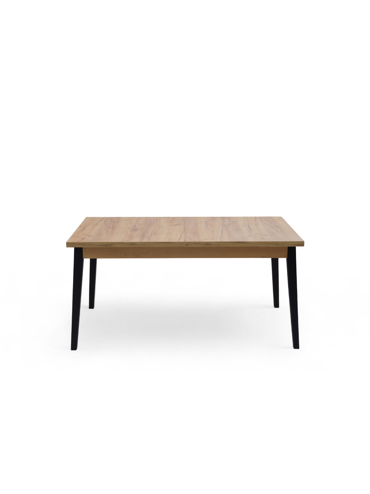 Rozkladací stôl Paris 160-200x90 cm dub craft s čiernymi nohami z prednej strany