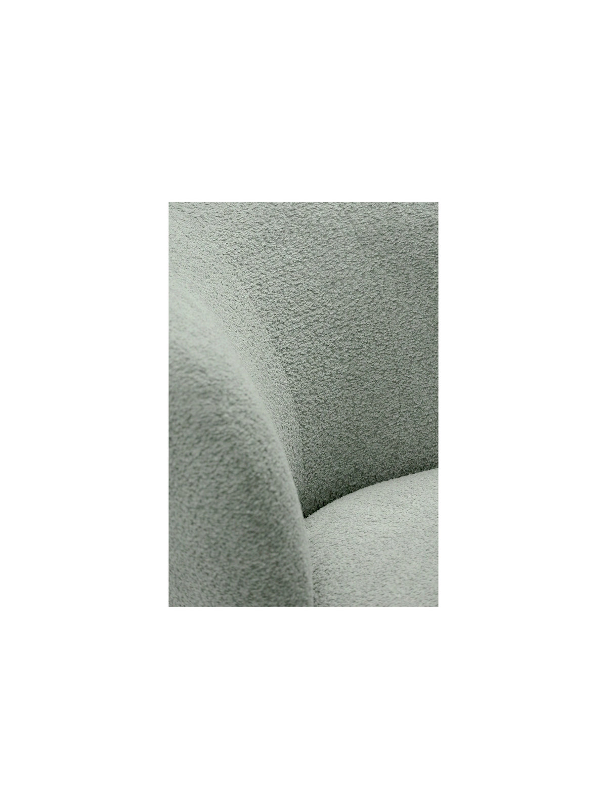Otáčacie kreslo Hygga zelený boucle detail opierky
