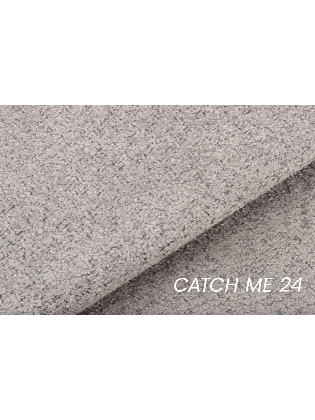 Relaxačné kreslo Hygga v sivej boucle látke Catch Me 24, pohľad spredu