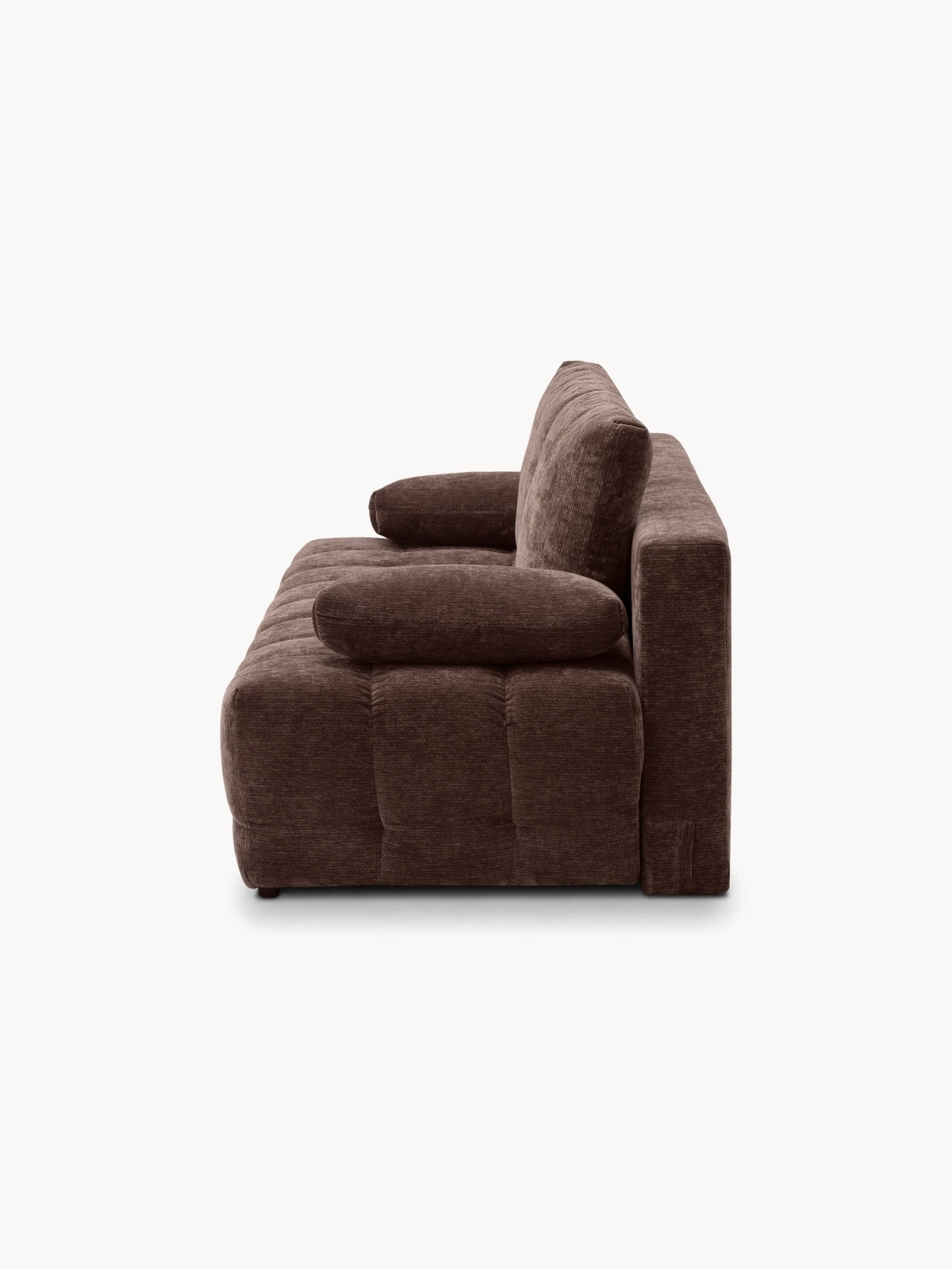 Pohovka Tuko rozkladana S vnútorným úložným priestorom- Hnedý šenil Vibe 26
