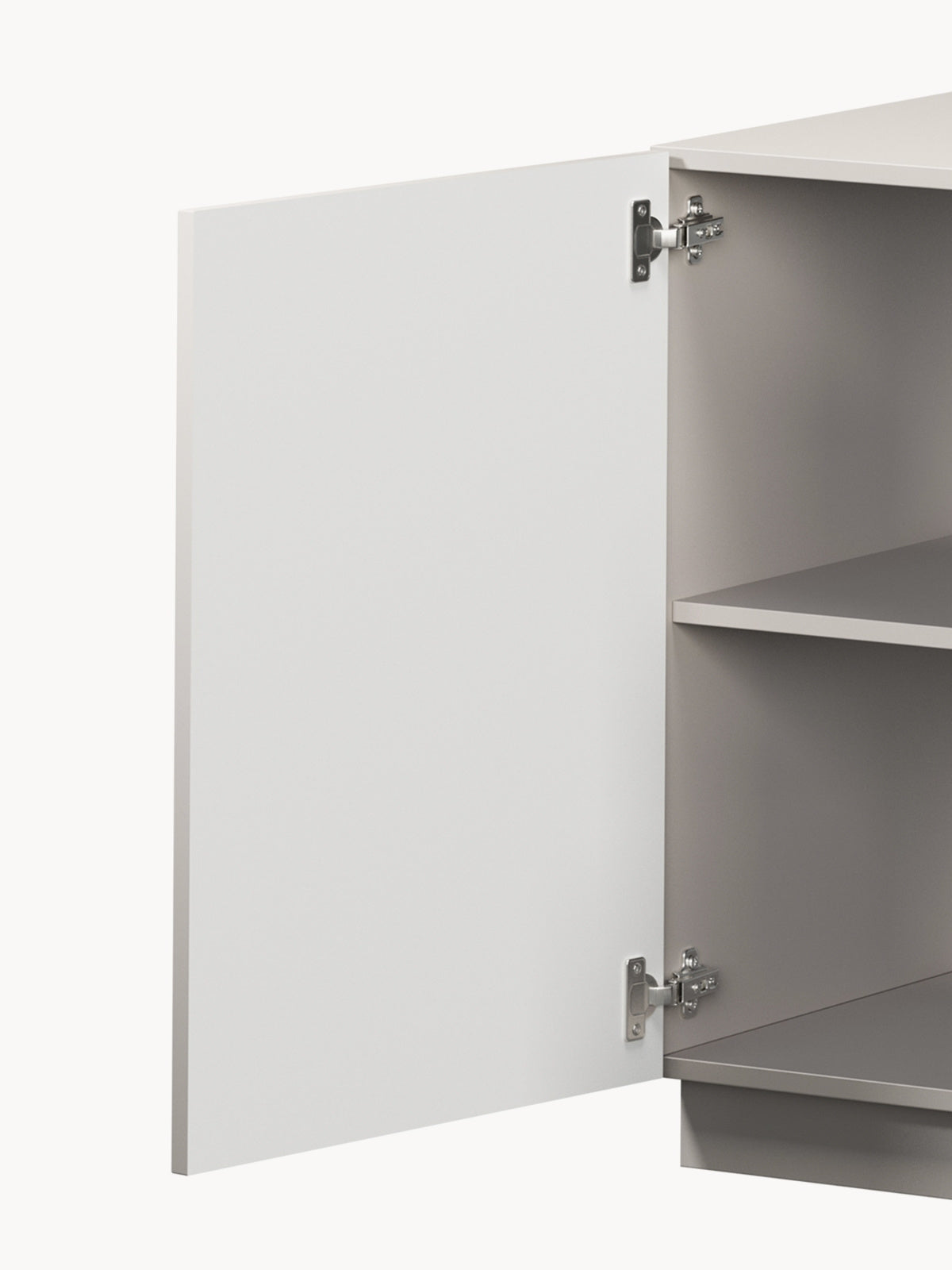 Komoda Lorini 150 cm so zásuvkami - kašmír / čierny úchyty T-bar