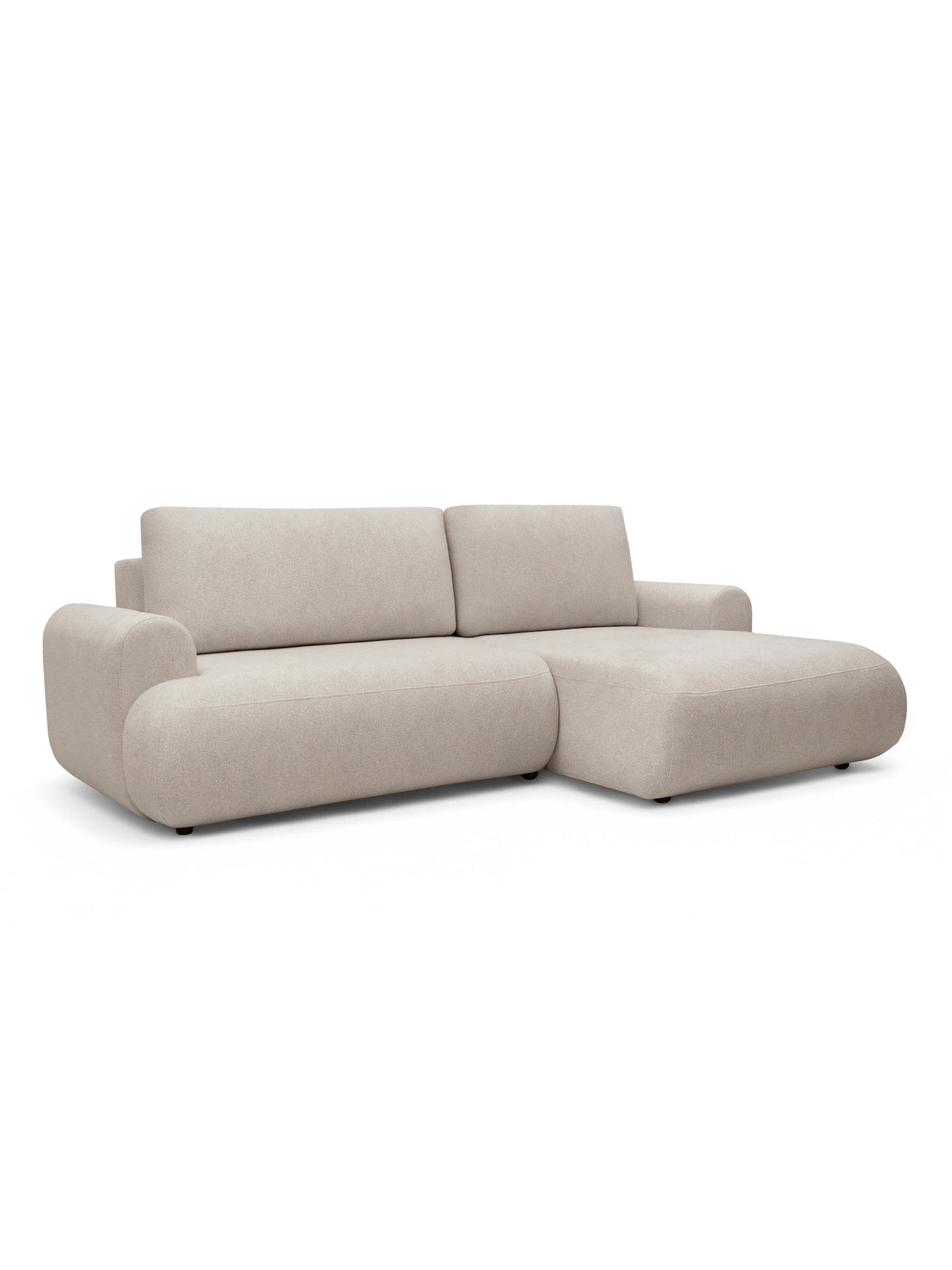 Rohová sedačka Lotulis Mini pravá strana krémová hydrofóbna látka Blur 01