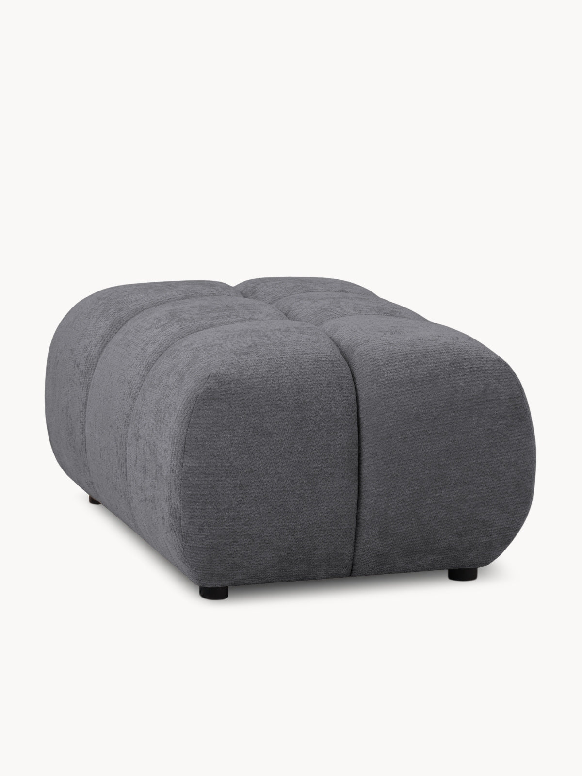 Taburet čalúnená Lutario Mini - šedý šenil Vibe 95