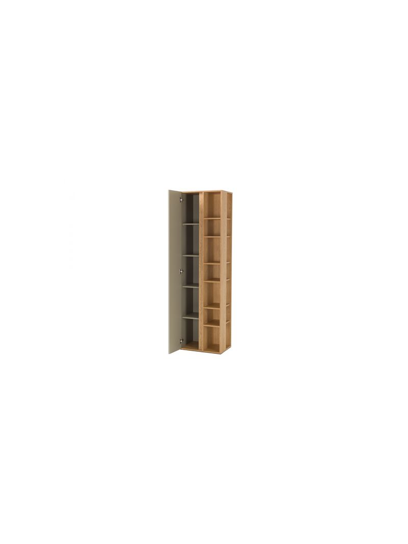 Mládežnícky regál Altea 55 cm s jednými dverami, farba eukalyptus a dub baltic dune