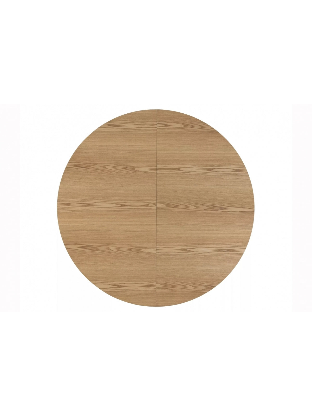 Rozkladací okrúhly stôl Lureno 120-160 cm prírodný dub horný pohľad