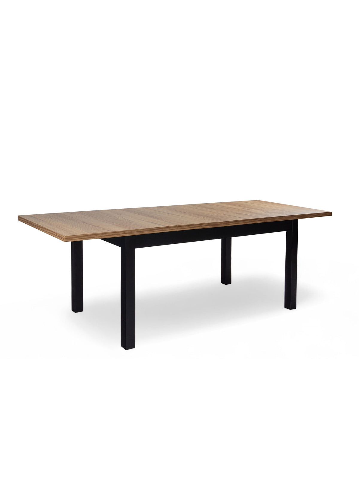 Rozkladací stôl Werona 140-180x80 cm dub pradawny čierne nohy z boku