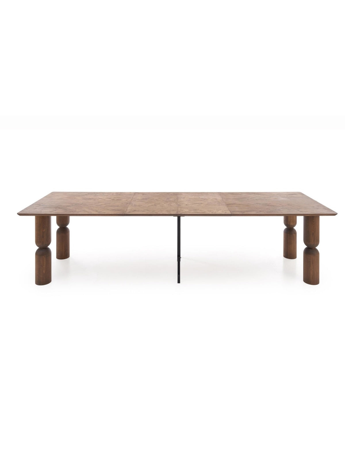 Rozkladací stôl Lavenor 200-300x101 cm svetlý orech, obdĺžniková doska, drevené nohy