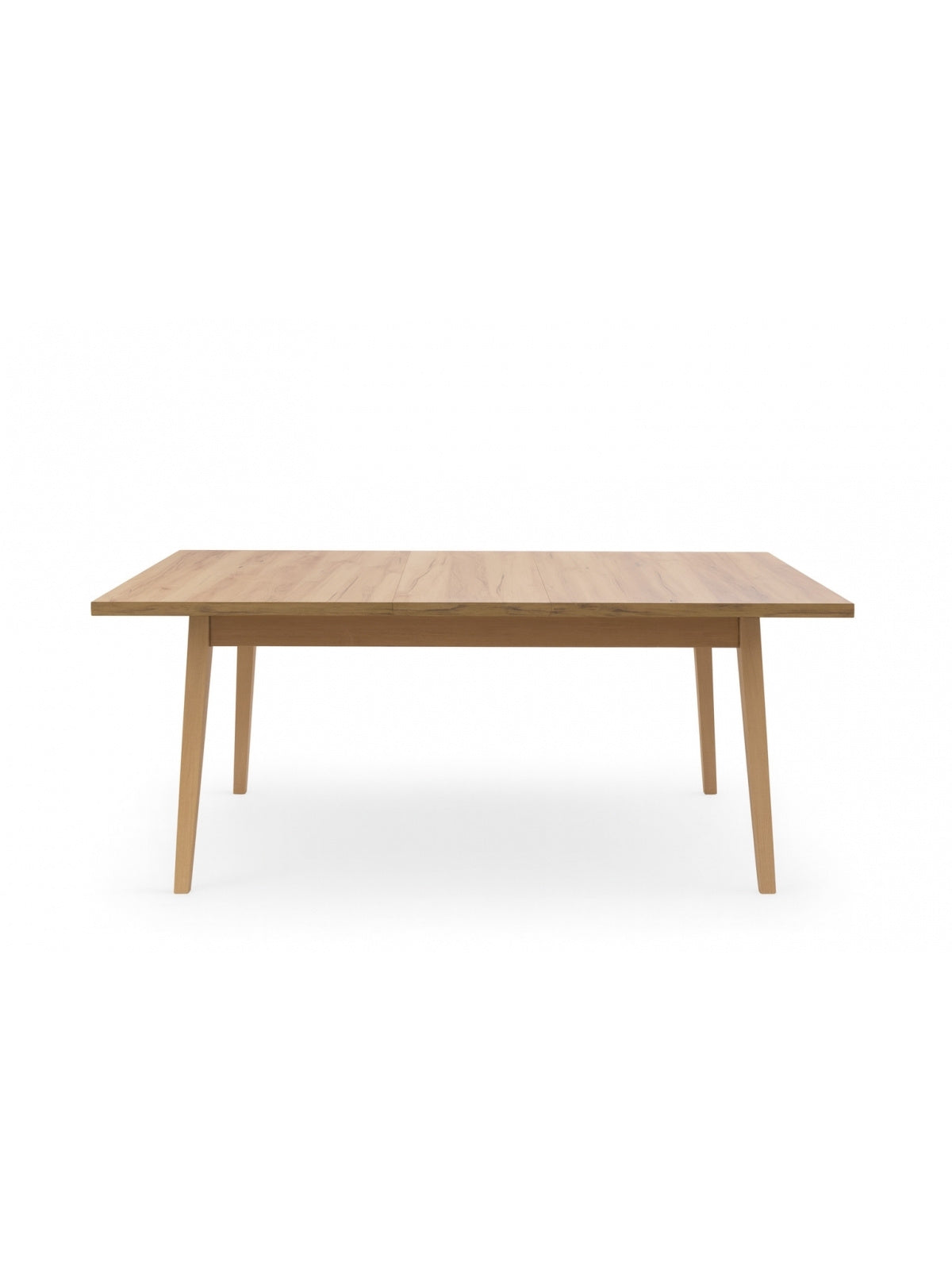 Stół rozkładany Paris 140-180x80 cm w kolorze dąb craft z laminowanym blatem i drewnianymi nogami