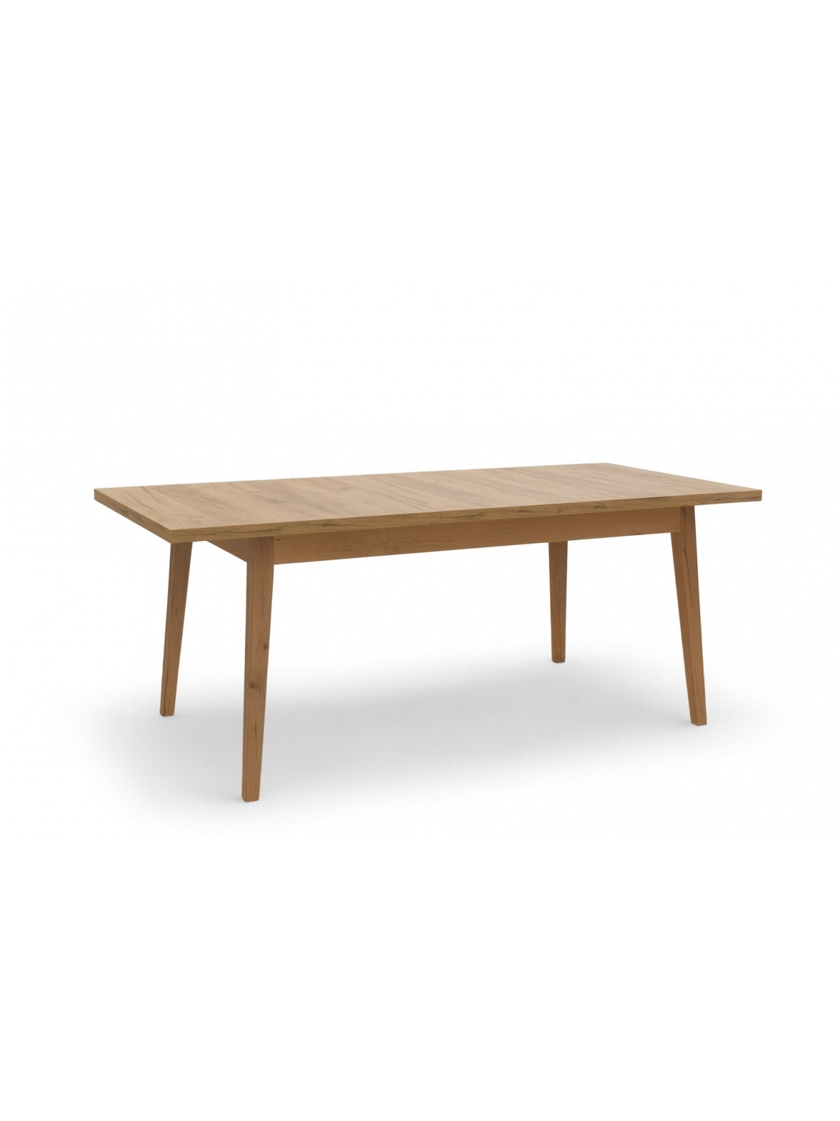 Stół rozkładany Paris 160-200x90 cm dąb craft w stylu Modern Organic na zdjęciu frontalnym