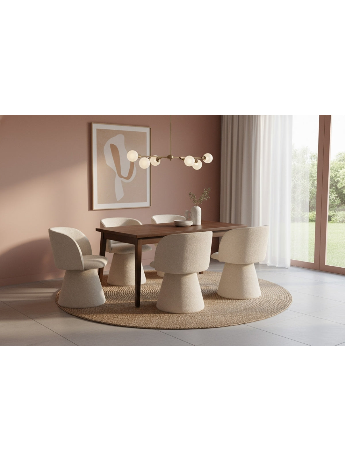 Rozkladací stôl Paris hnedý 160-200x90 cm v modernom štýle