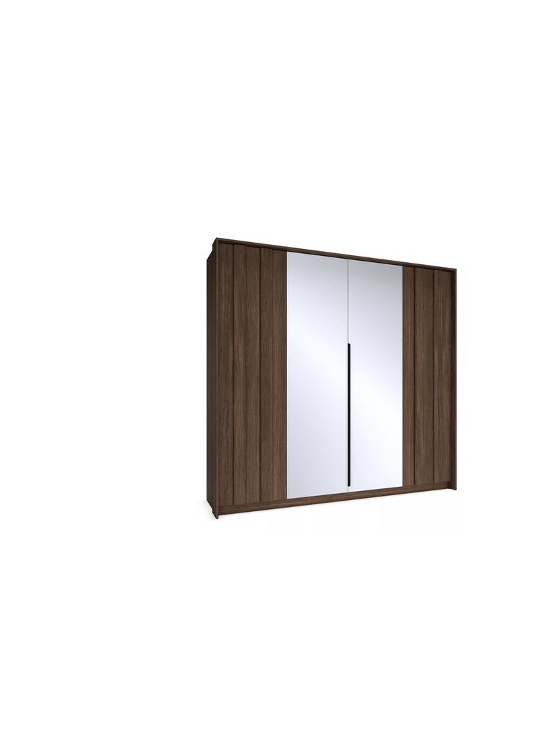 Skriňa Flaro 223 cm v farbe dub dunin so zrkadlom a teplým LED svetlom