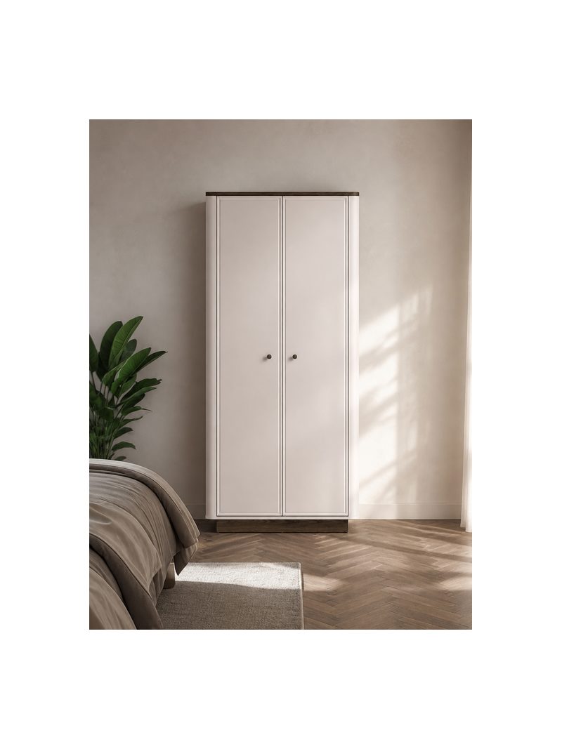 Otváracia skriňa Amberto 92 cm v kasmírovej farbe s podstavcom dub windmill dark