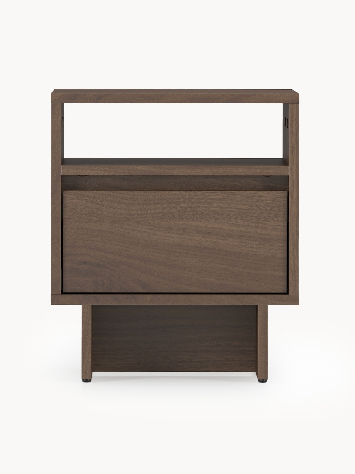 Nočný Stolík Zolia 40 cm z szuflada na sokelu - Orech elegant