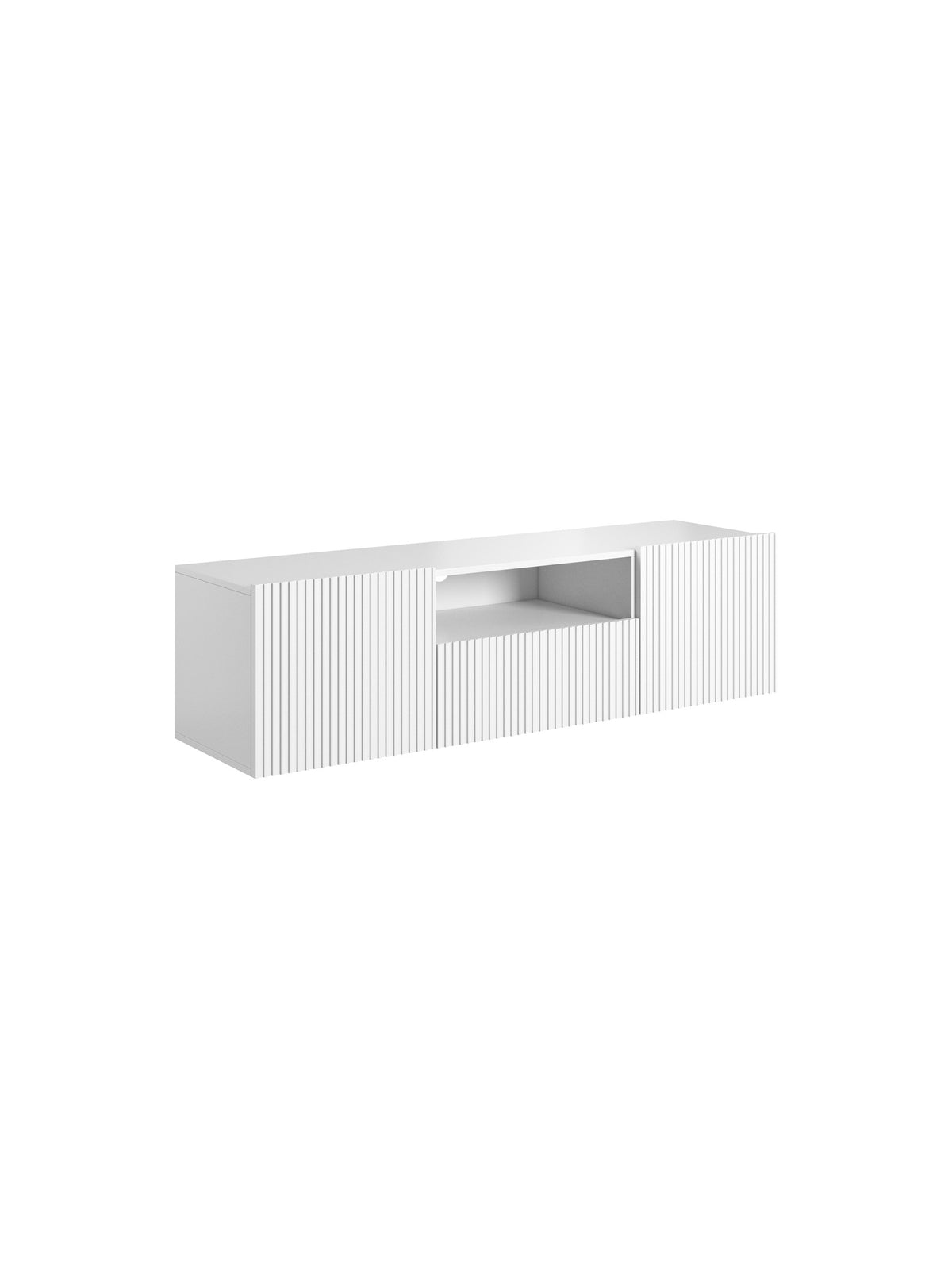 TV skrinka závesné Nicole 150 cm z szuflada - biely mat