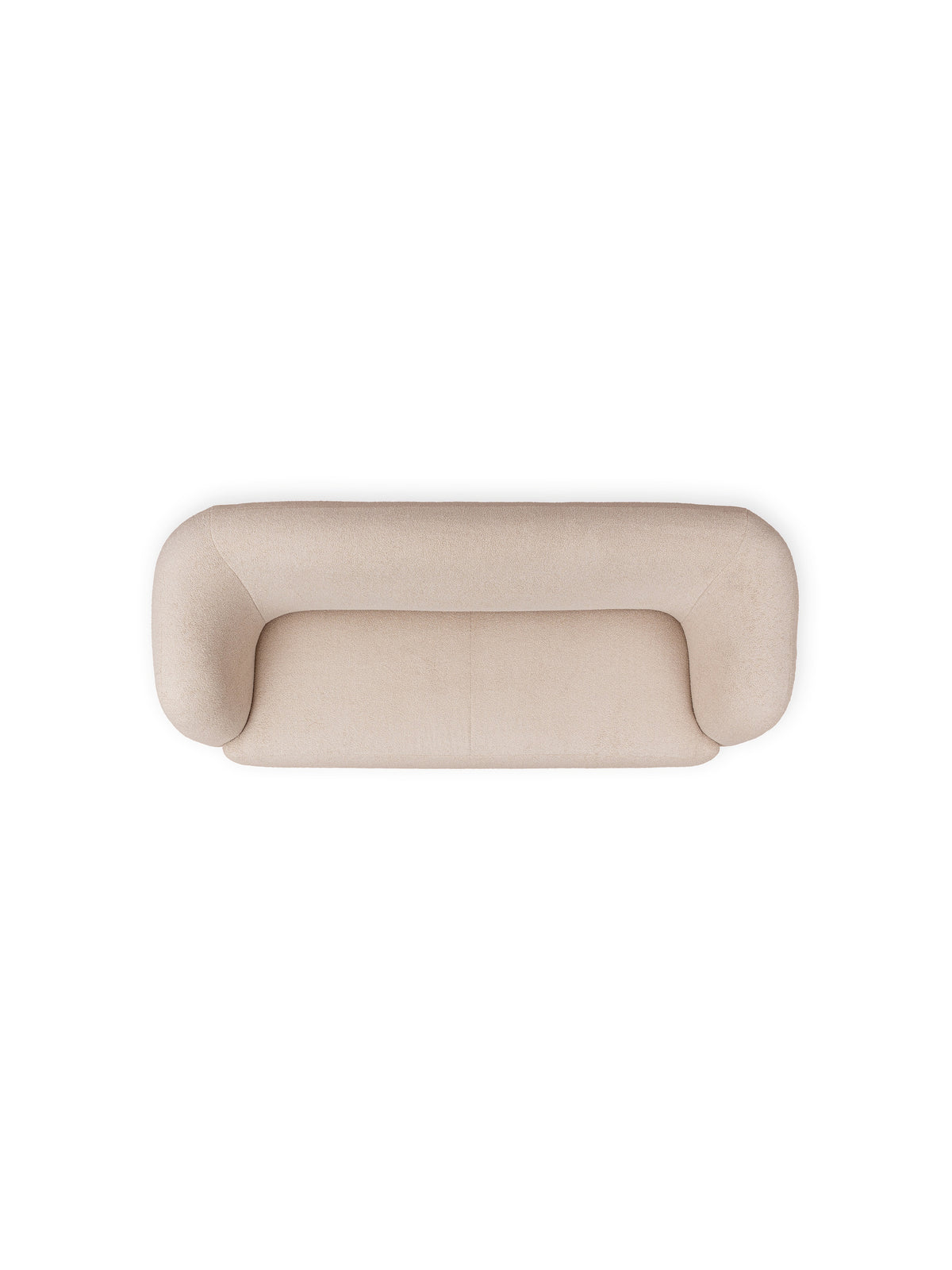 Sofa do salonu Dalin III beżowa widok z góry