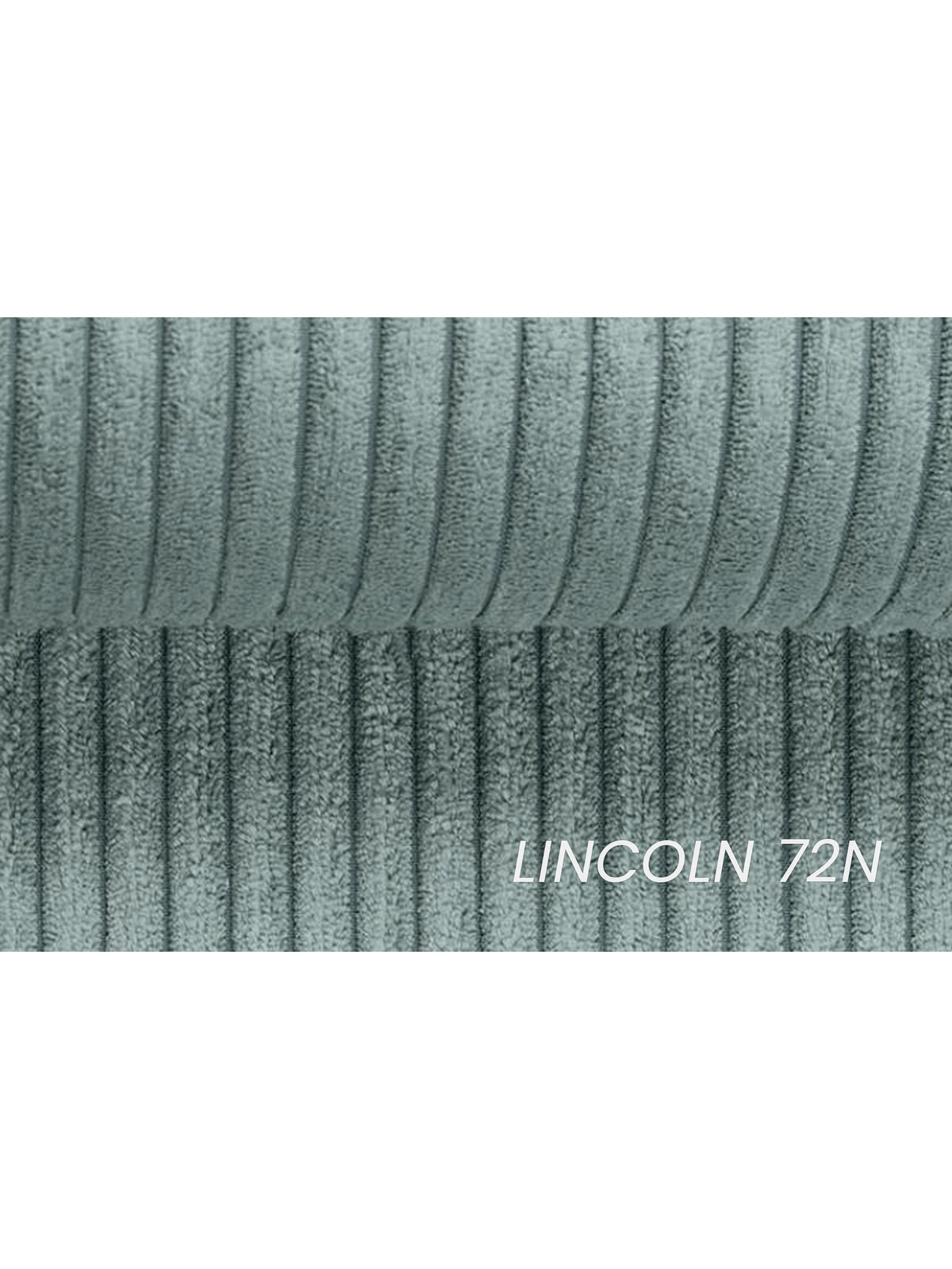 Zelený manžestr Lincoln 72 na ľavostrannom rozkladacom lôžku Maciek