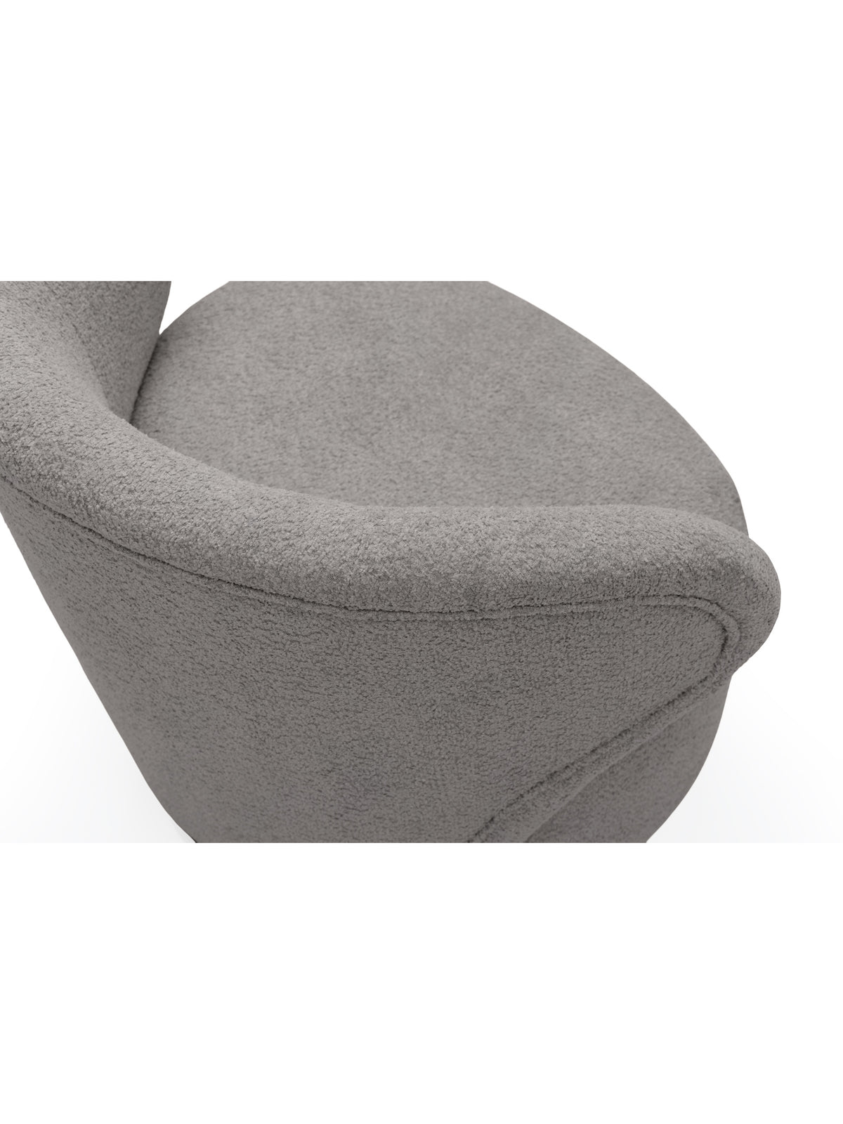 Relaxačné kreslo Cocoon šedá boucle Catch Me 24 detail operadla