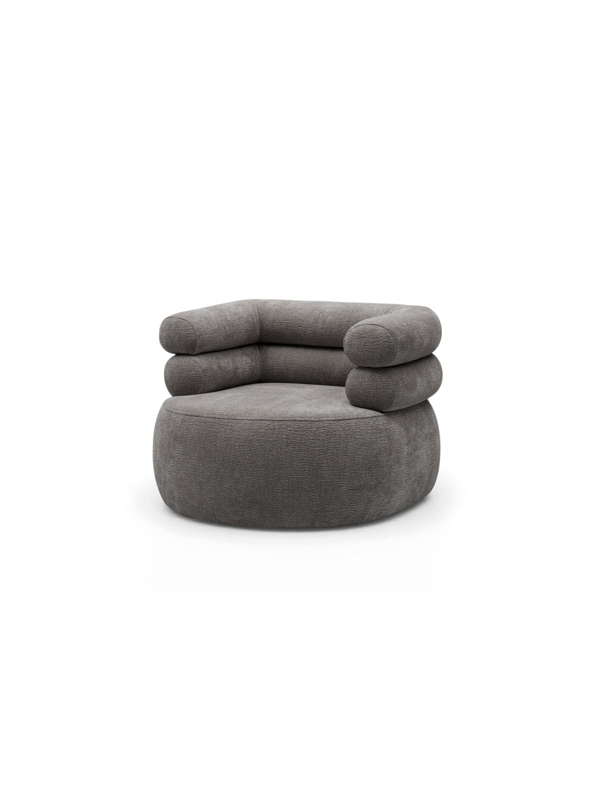 Otáčacie relaxačné kreslo Melos, hnedý šenil Dress Me 03