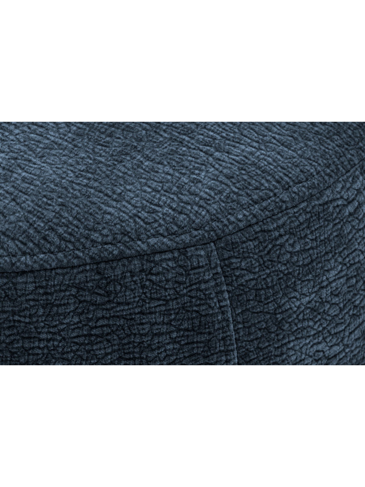 Otáčacie relaxačné kreslo Melos s podnožkou tmavomodré látky Dress Me 06, detail textílie
