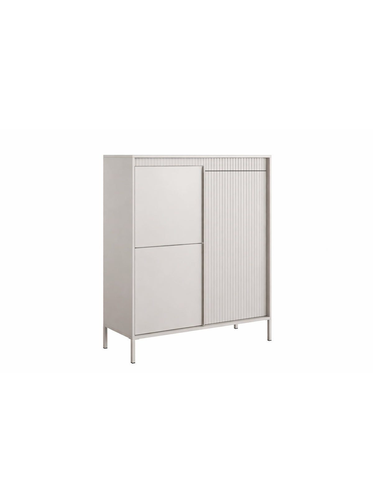 Komoda Sanos vysoká 103 cm - Béžová