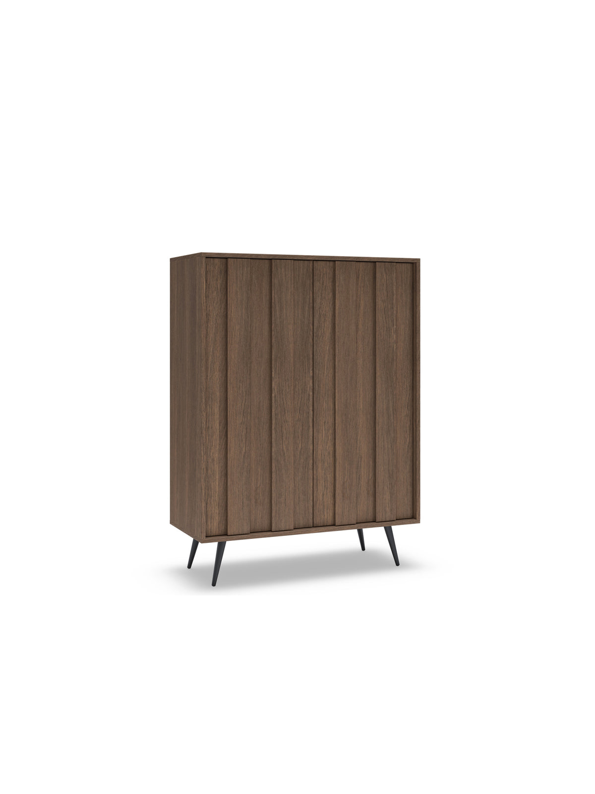 Komoda vysoká Flaro 93 cm s osvetlením - Dub dunin