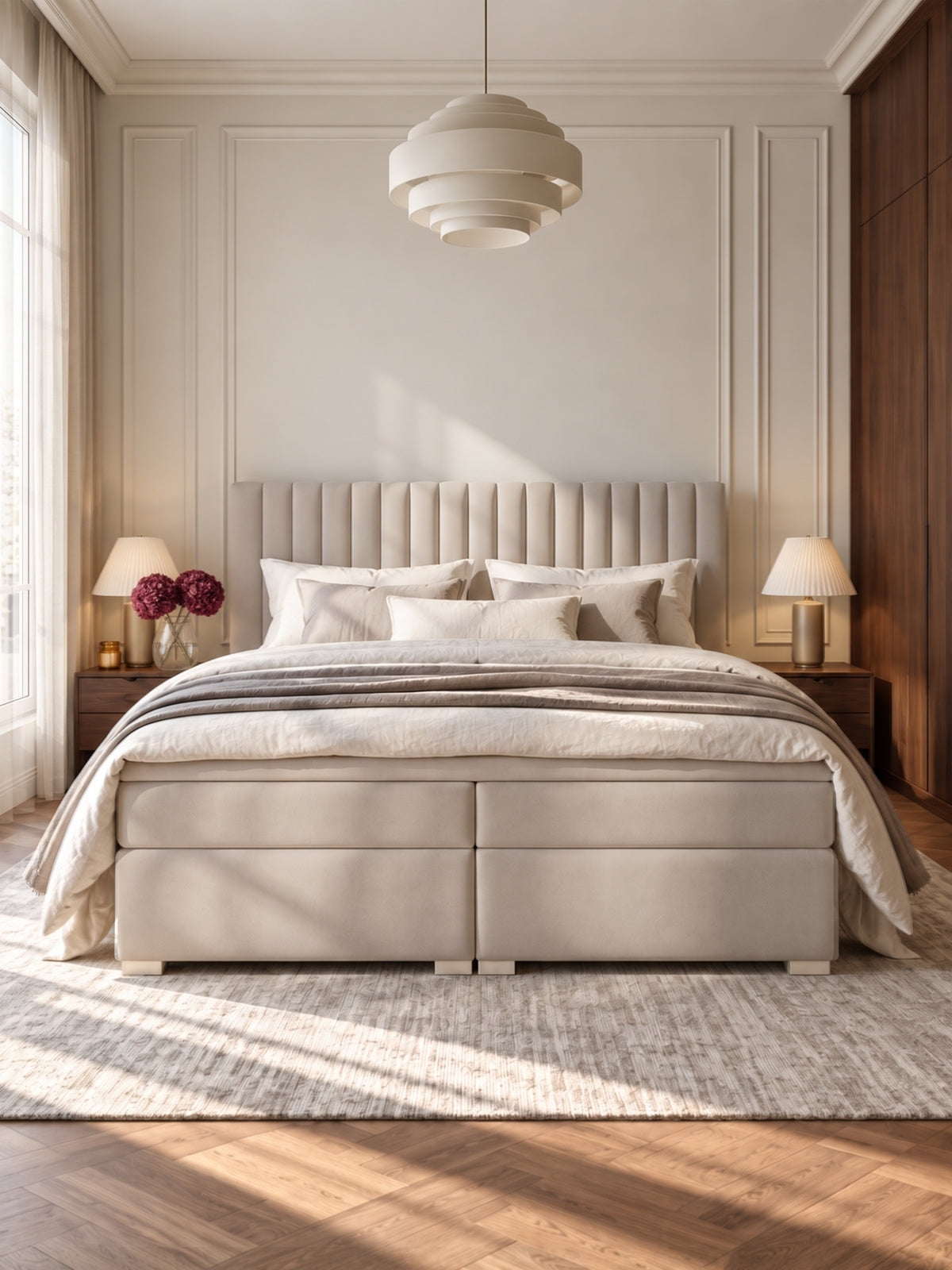 Boxspring posteľ Solani 180x200 s úložným priestorom