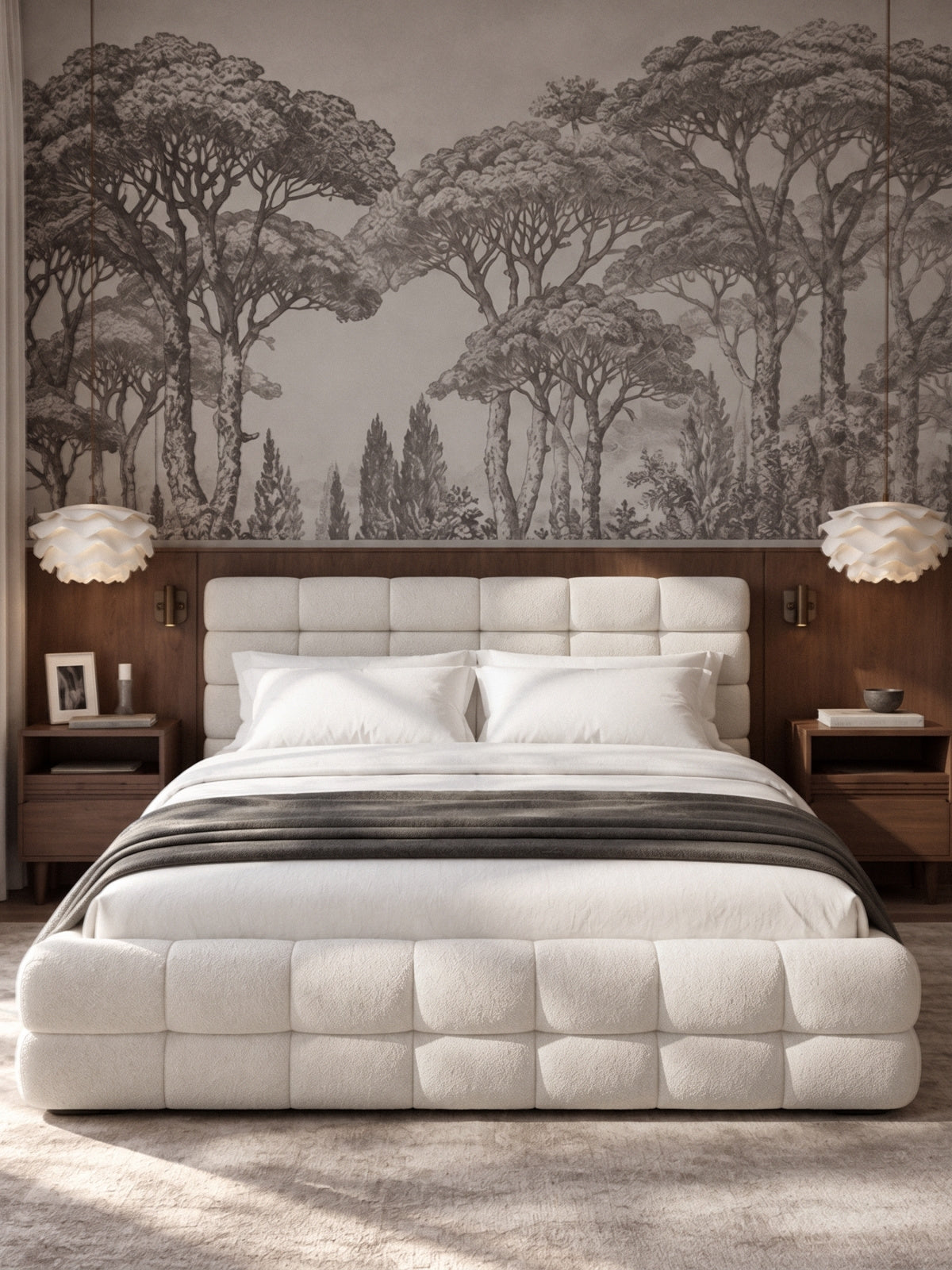 Posteľ do  spálňa  Bellmora 180x200 - Béžová boucle Raven 22