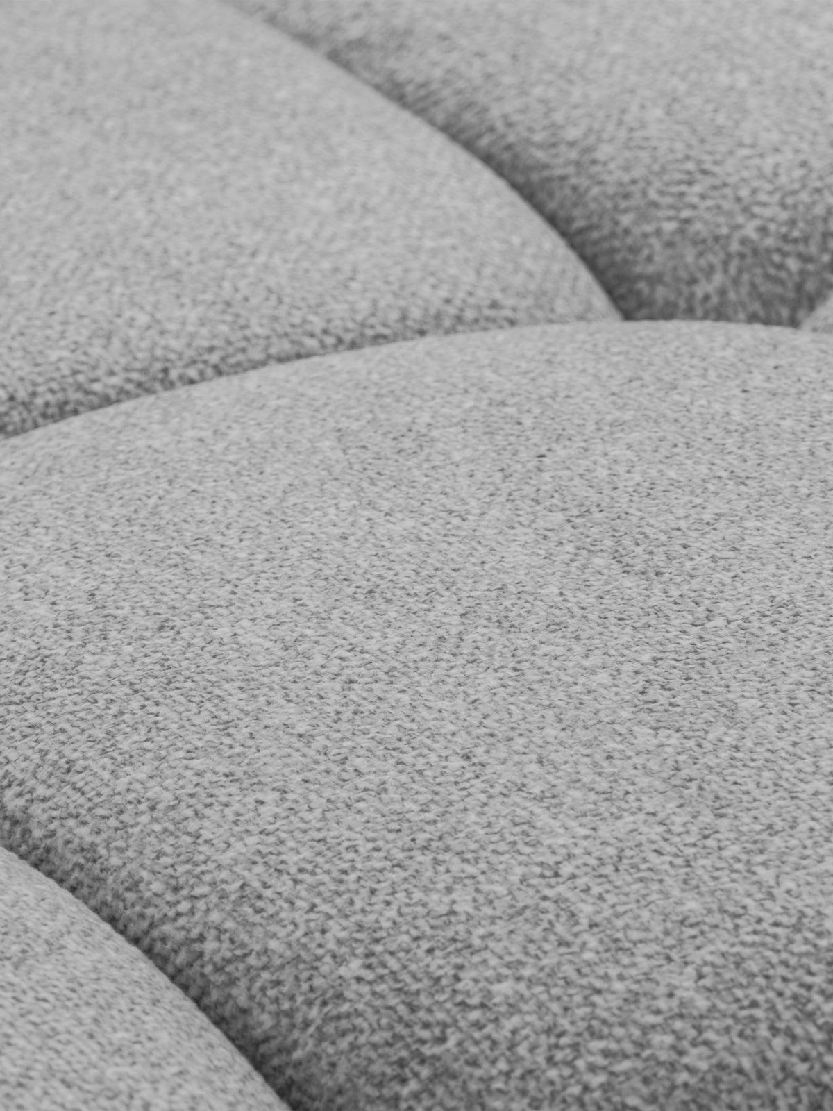 Rohová sedačka Lerio pravá, svetlosivá hydrofóbna pletenina Blur 18, detail látky