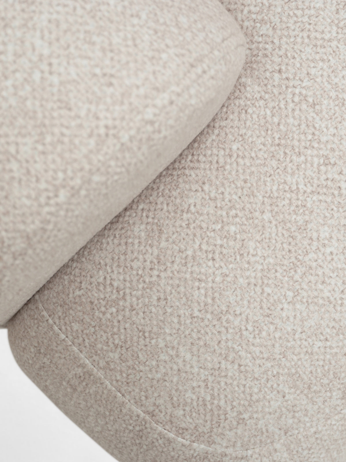 Rohová sedačka Lotulis Mini pravá krémová hydrofóbna pletenina Blur 01 detail