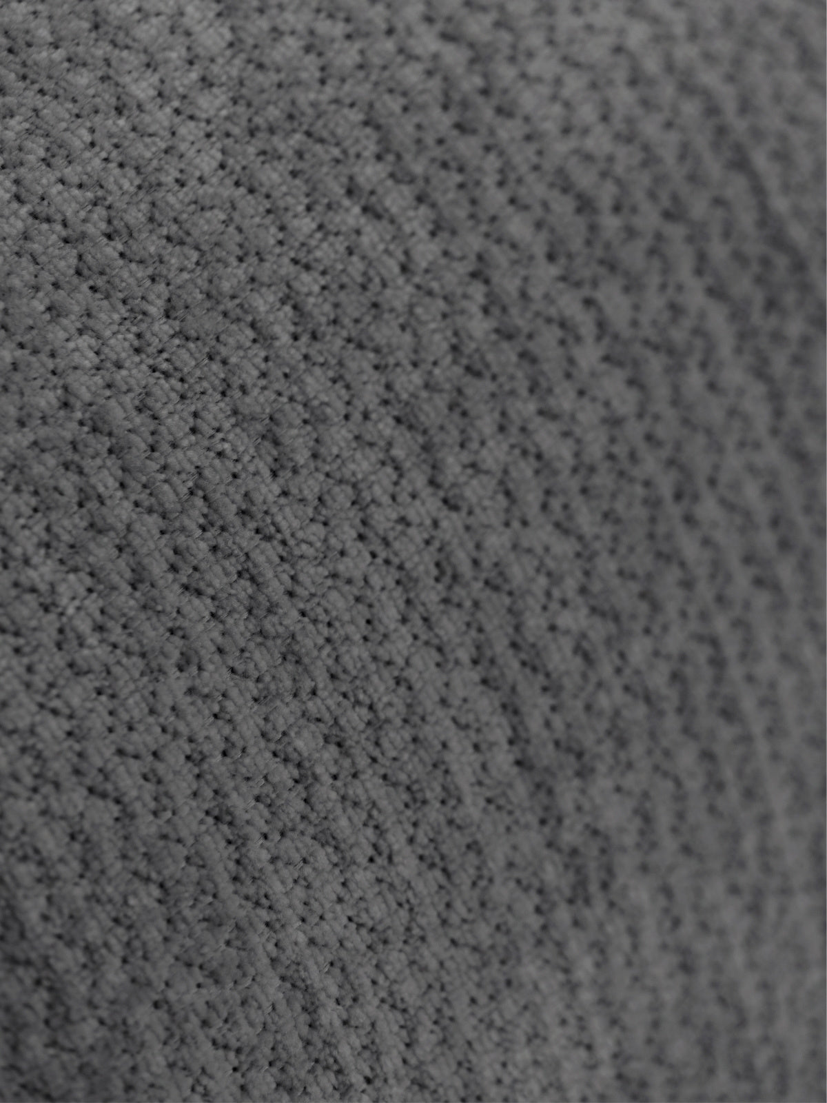 Detail sivej látky rohového sedacieho nábytku Lutario Mini z materiálu Vibe 95