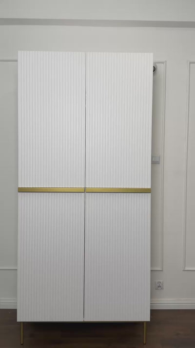 Szafa Nicole 100 cm z półkami i szufladami - czarny mat / czarne nóżki