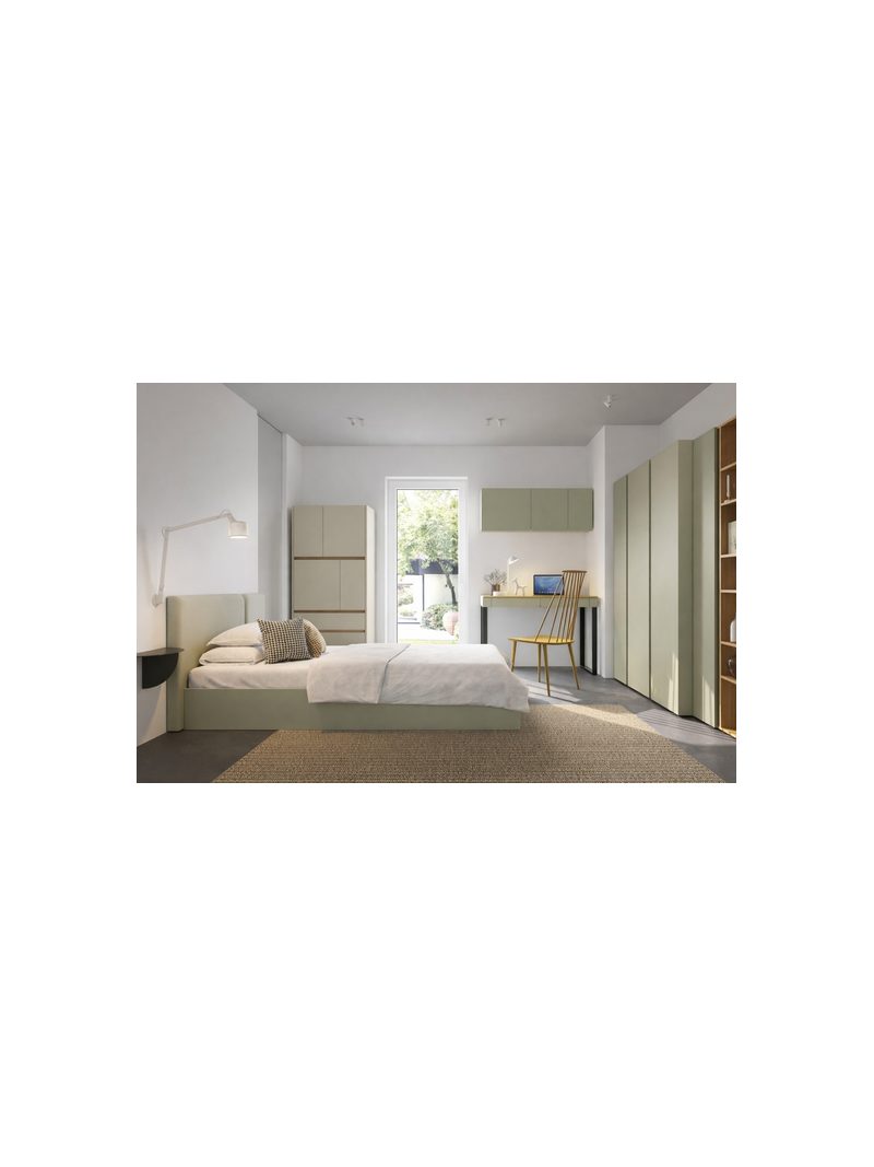 Uzavretý regál Altea 80 cm v eukalyptovej a dub baltic dune farbe, 4 dvere, 2 zásuvky