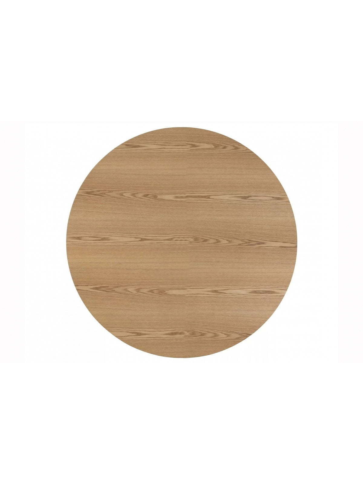 Kruhový stôl Lureno 100 cm prírodný dubový povrch zhora
