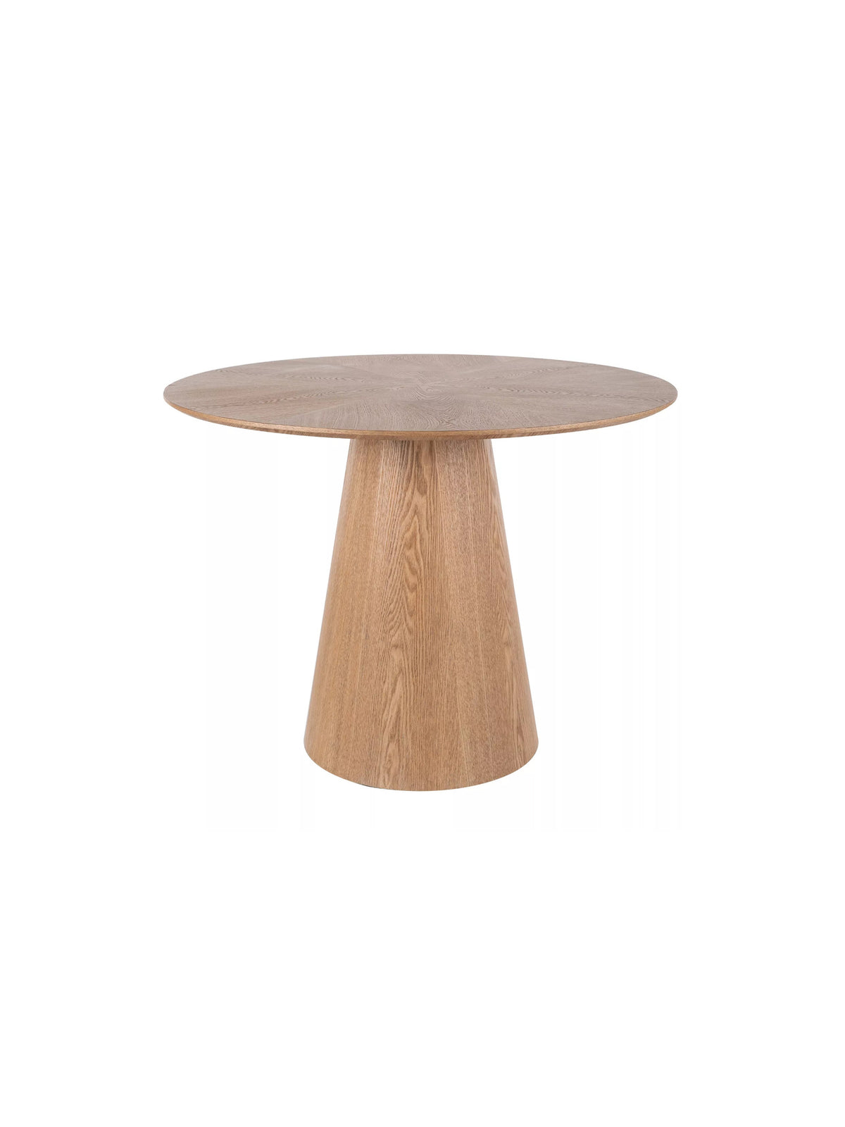Guľatý stôl Lureno 100 cm v prírodnom dubovom dekore, moderný dizajn