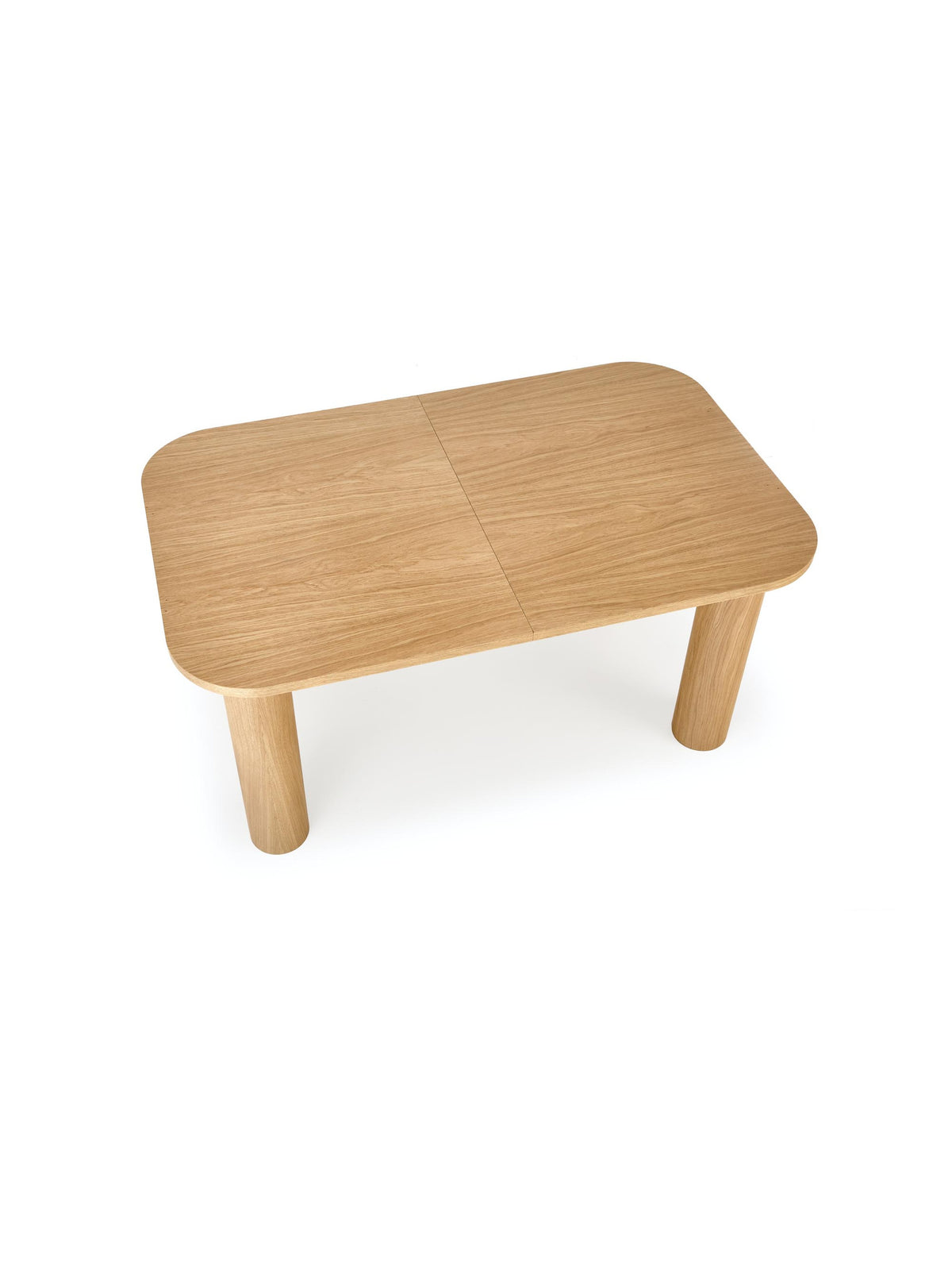 Rozkladací stôl Gravon 160-240x100 cm s prírodným dubovým povrchom a obdĺžnikovou doskou