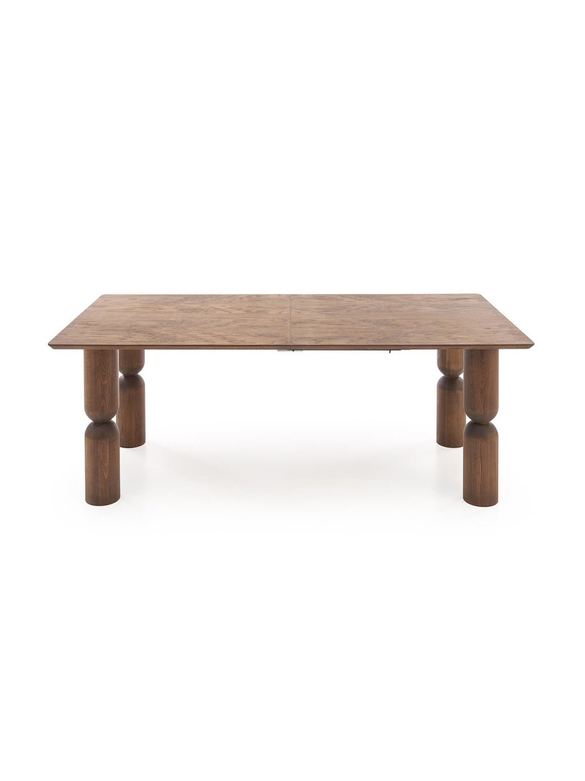 Rozkladací stôl Lavenor 200-300x101 cm svetlý orech, obdĺžniková doska, drevené nohy