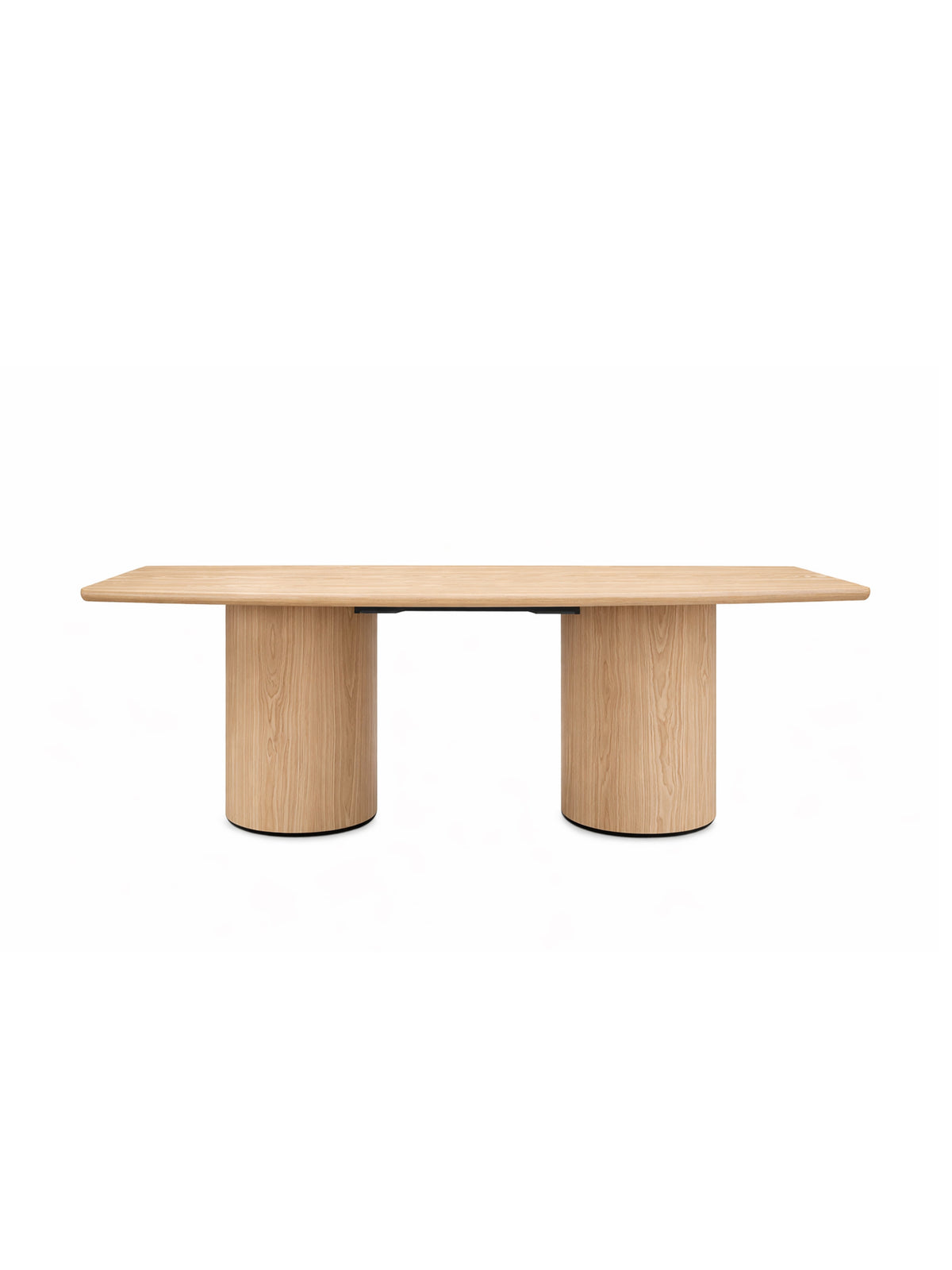 Rozkladací obdĺžnikový stôl Tovira 200-300x100 cm v prírodnom dubovom prevedení, moderný štýl, čelný pohľad