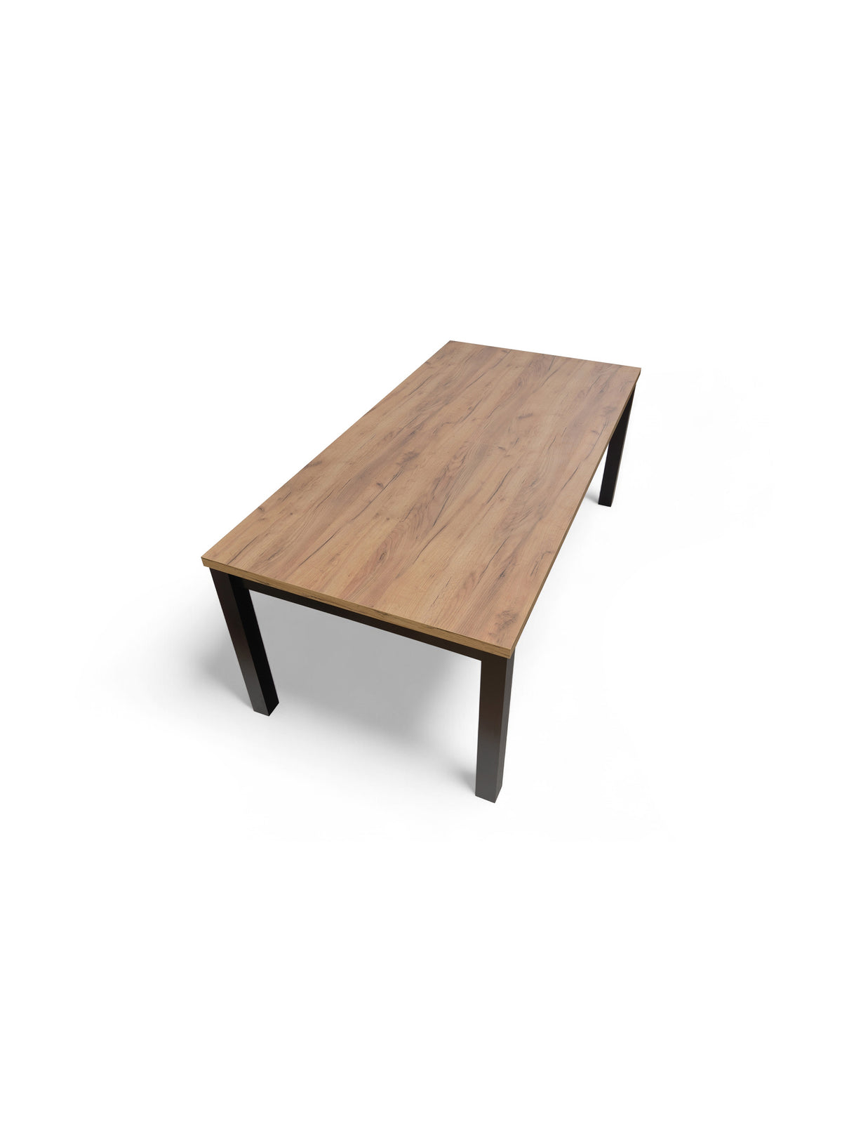 Rozkladací stôl Werona 160-200x90 cm dub craft doska s čiernymi nohami