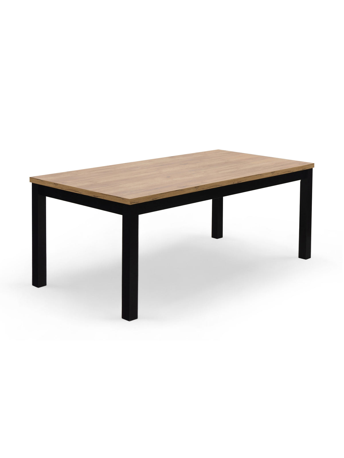 Rozkladací stôl Werona 160-200x90 cm dub craft čierne nohy z boku