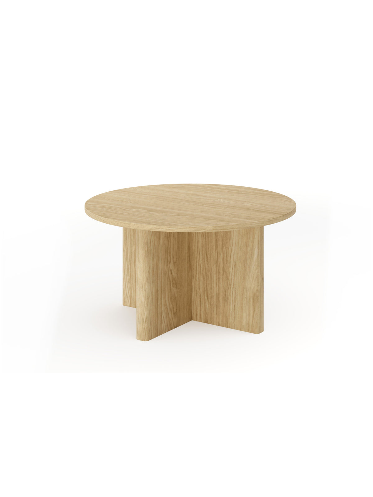 Okrúhly konferenčný stolík Bellora 90 cm v olejovanom dubovom prevedení, detail nôh