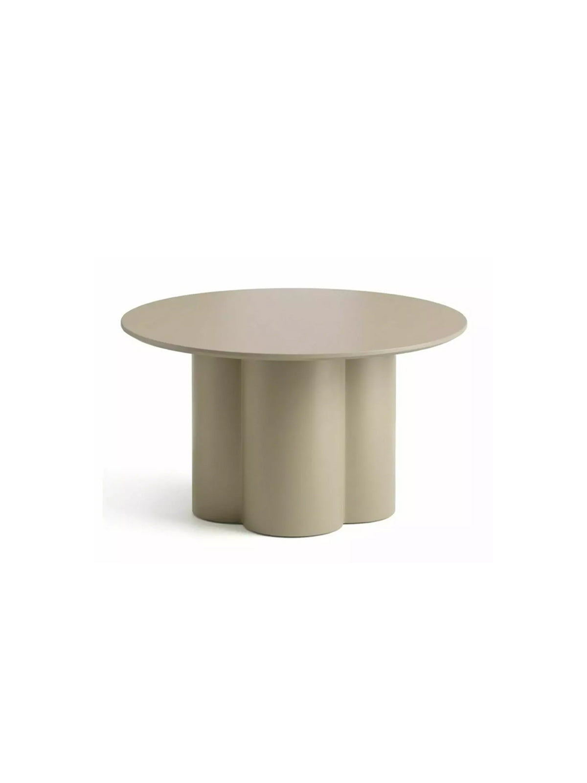 Stolík kawowy okragly Cylindus 80 cm - tmavý béžový