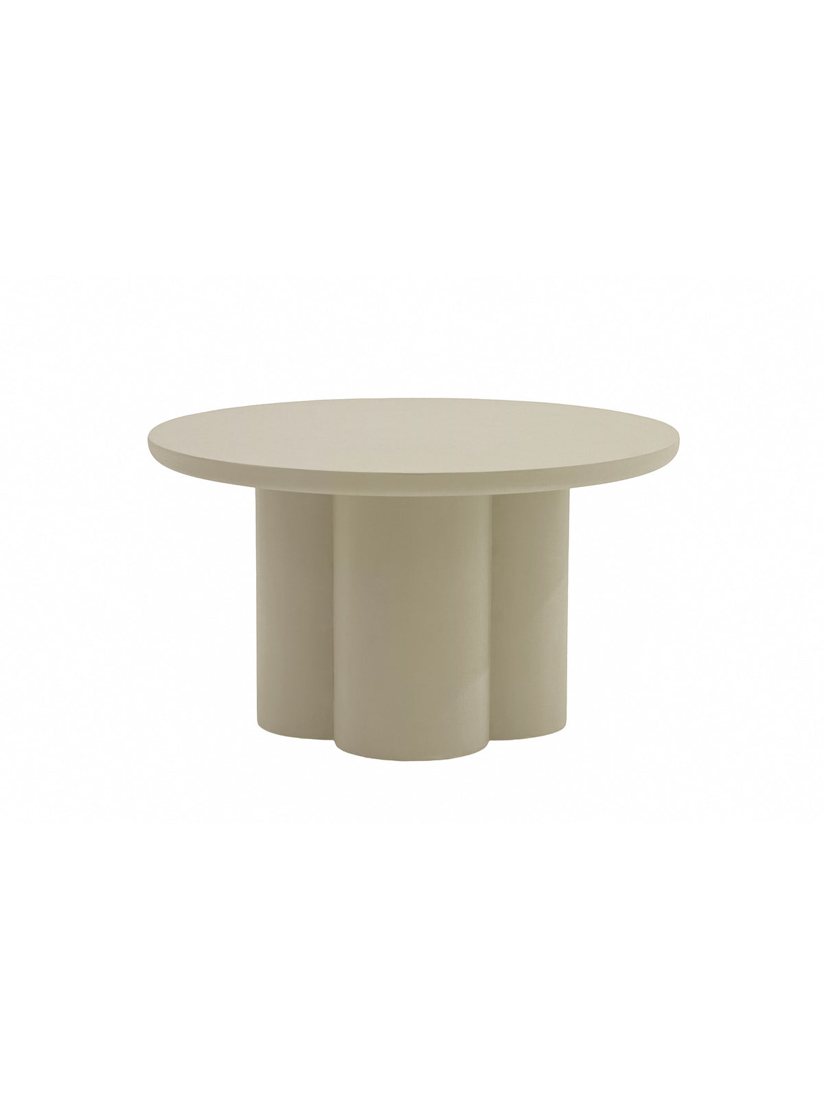 Stolík kawowy okragly Cylindus 80 cm - tmavý béžový
