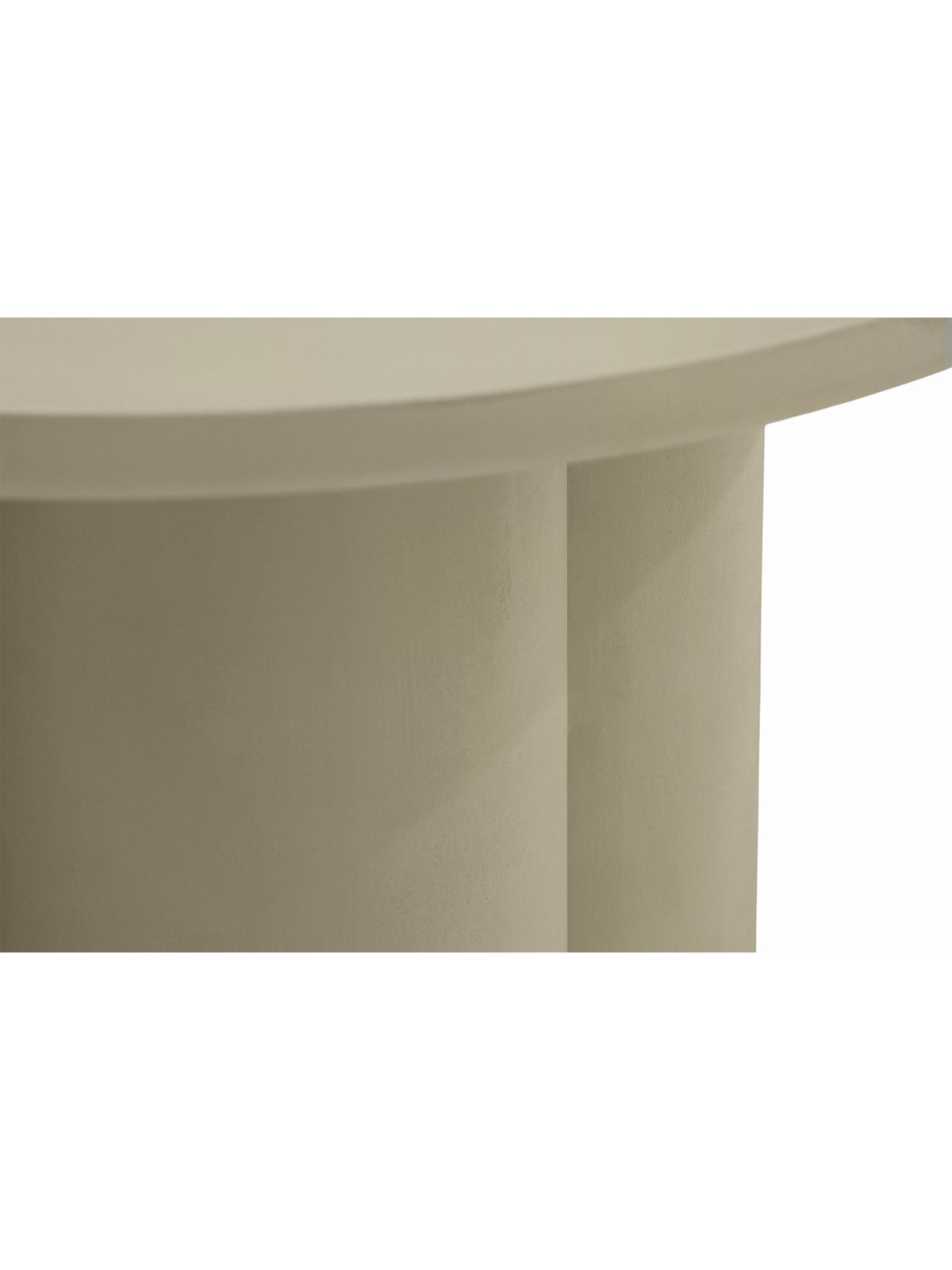 Stolík kawowy okragly Cylindus 80 cm - tmavý béžový