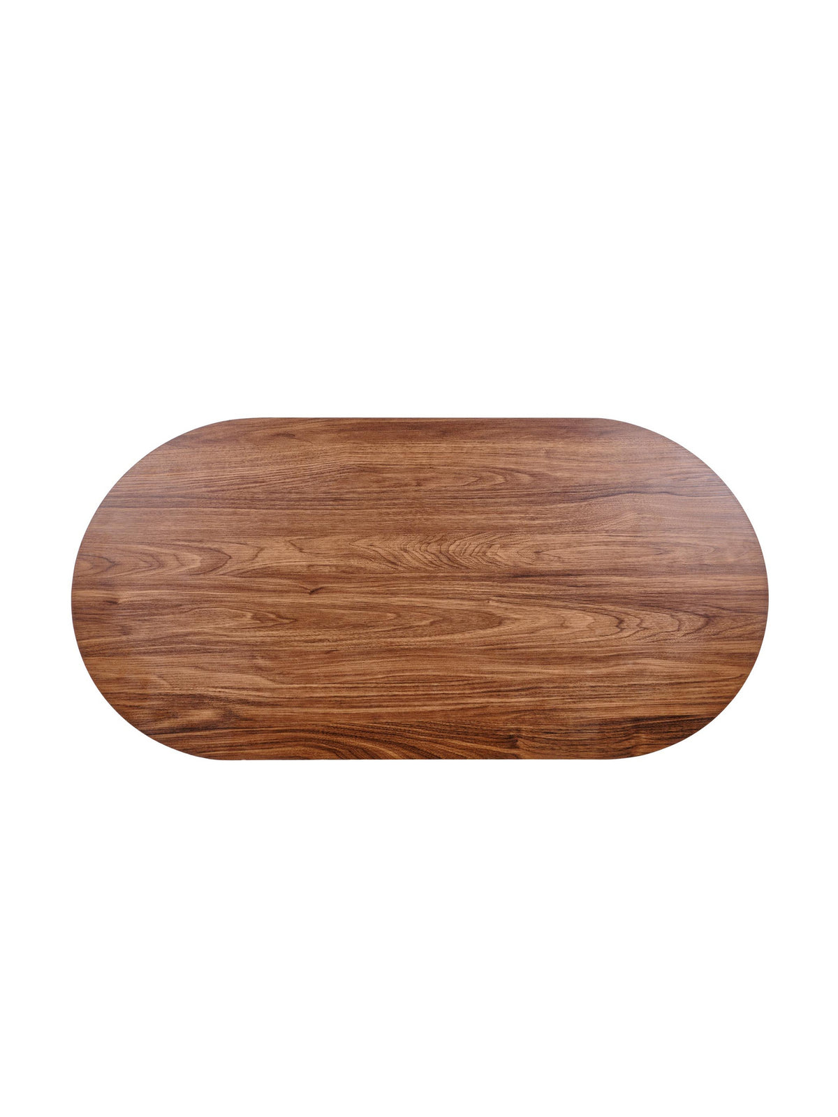 Ovalný konferenčný stolík Stellis 120 cm v orechovej farbe, matná MDF doska