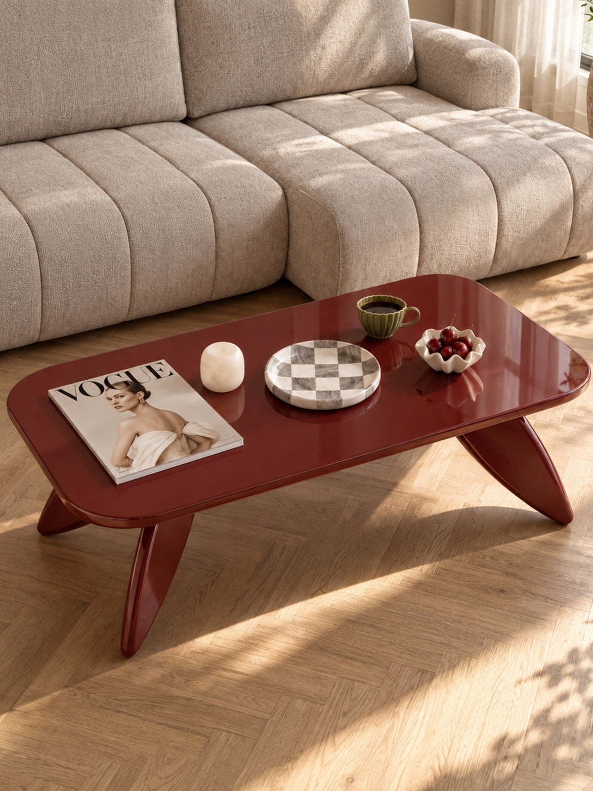 Stolík kawowy prostokatny Lumis 120 cm - burgund