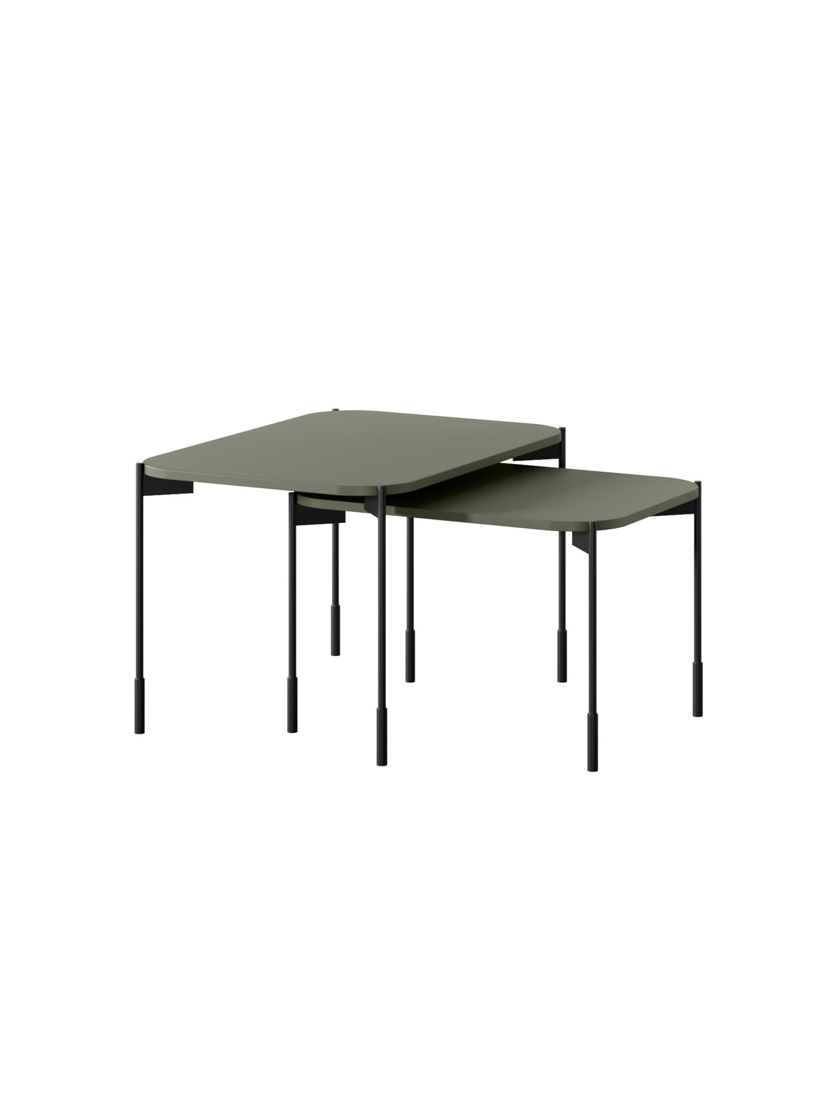 Stolík kawowy Sonatia 70 cm prostokatny na kovových nohách - Oliva