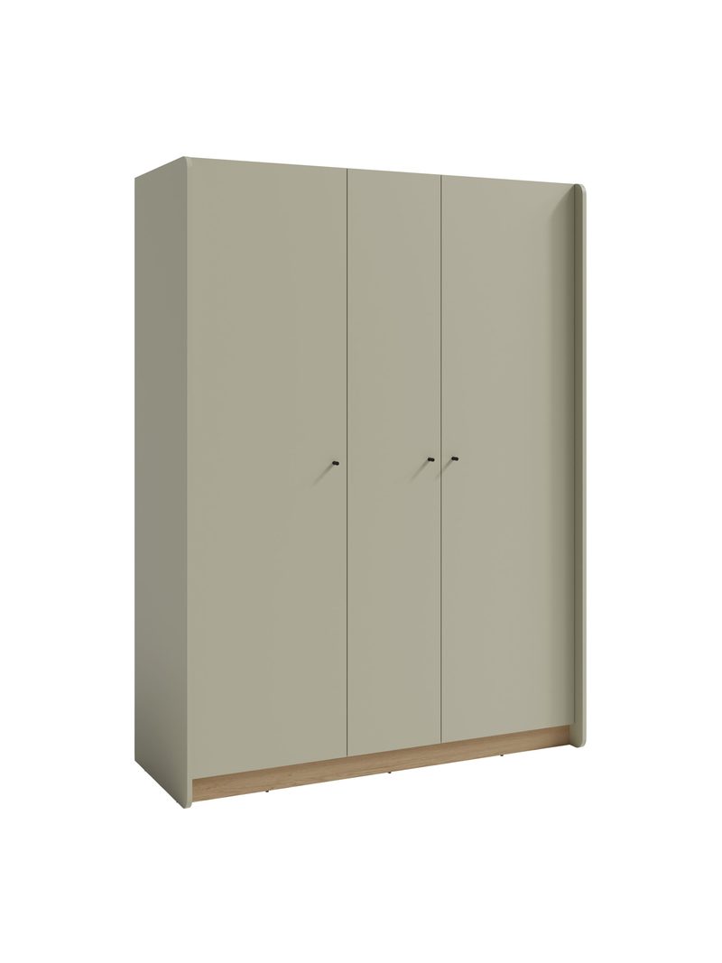 Skriňa Fiorenza 145 cm v odtieňoch eukalyptus a dub baltic dune s tromi dverami