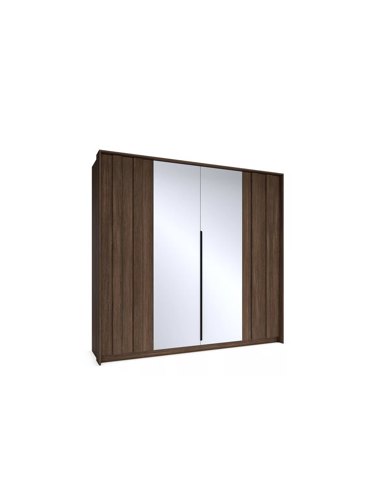 Skriňa Flaro 223 cm v farbe dub dunin so zrkadlom a teplým LED svetlom