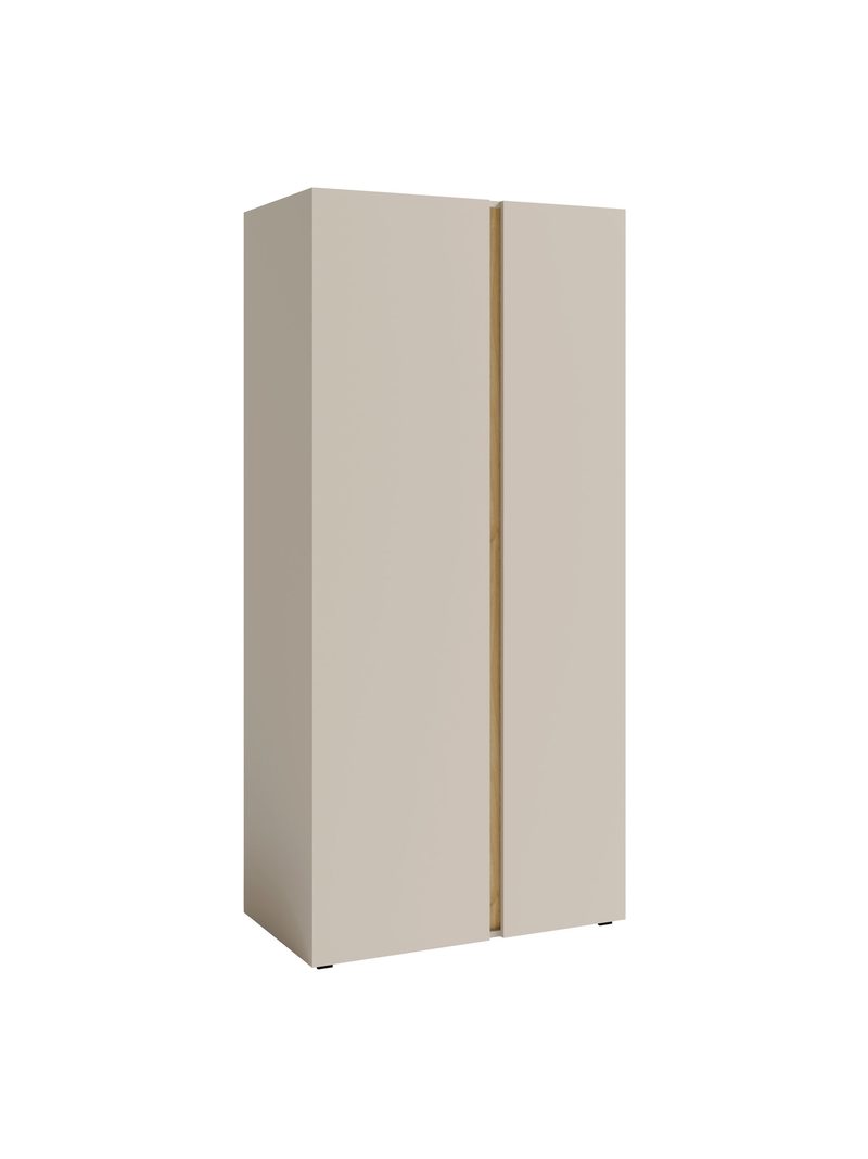 Skriňa Altea 90 cm s dvomi dverami v pieskovo béžovej farbe a olejovaný dubový front