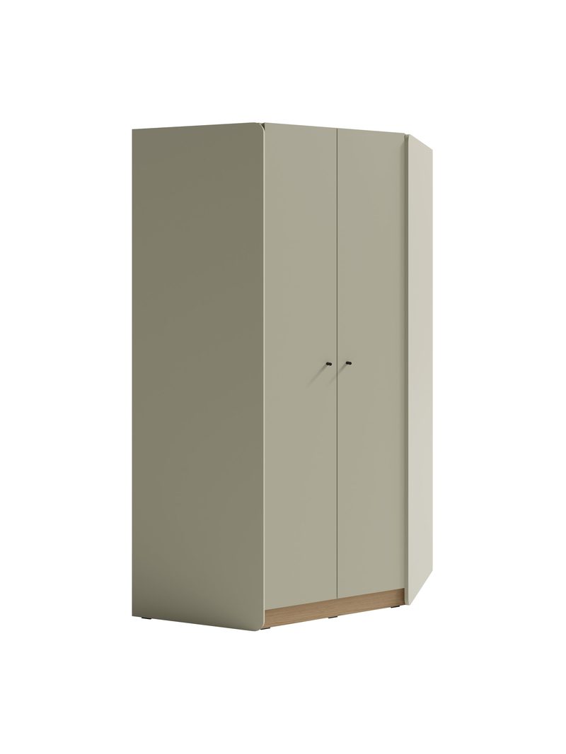 Rohová skriňa Fiorenza 95 cm v farbe eukalyptus a dub baltic dune s dvomi dverami